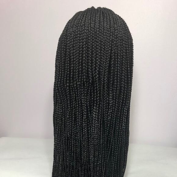 Gwen frontal braided wig-Black
